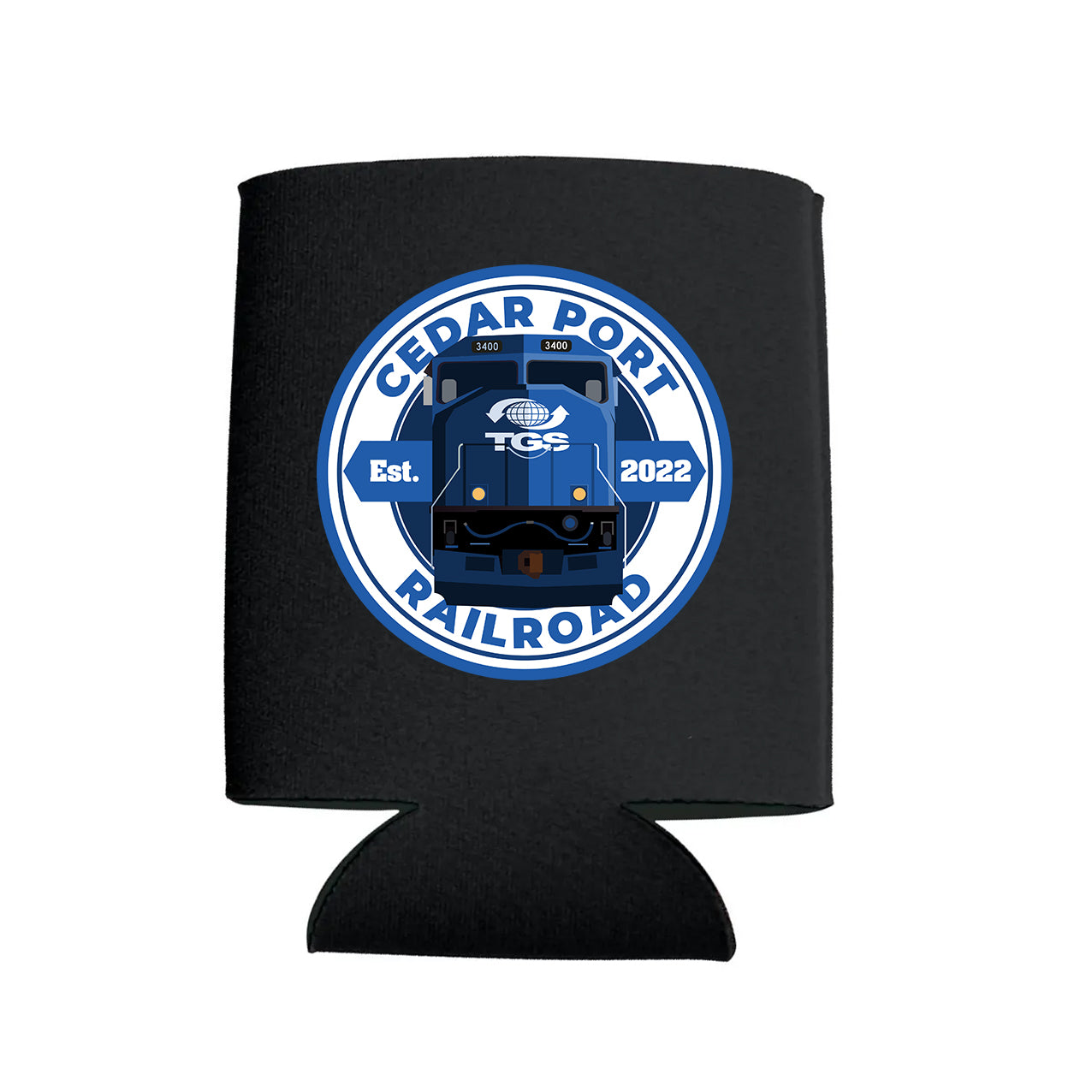 Cedar Port Railroad Koozie