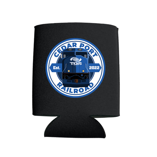 Cedar Port Railroad Koozie